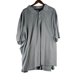 Men's Gray‎ 5XL Short Sleeve Soft Touch Performance Polo Shirt